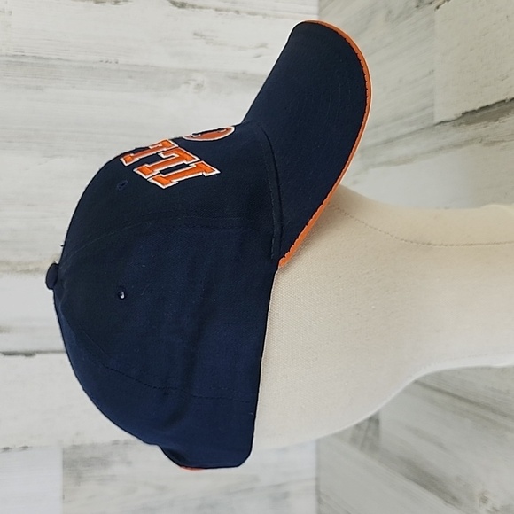 Zephyr University of Illinois Fighting Illini blue orange baseball hat cap FLAW - Picture 3 of 9